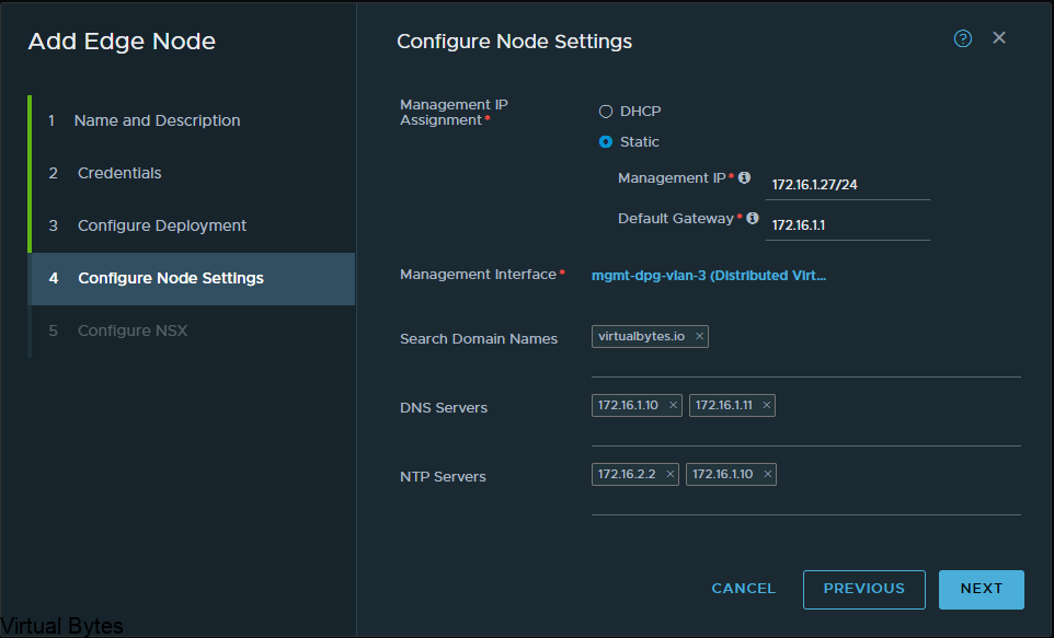 NSX-T 3.2 Add Edge Nodes – Virtual Bytes