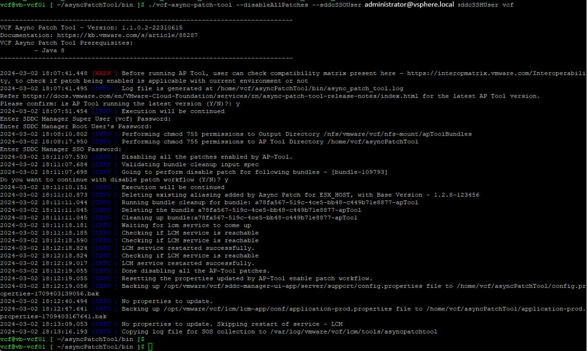 How To Apply Async Patch to VMware Cloud Foundation 5.1+ Virtual Bytes