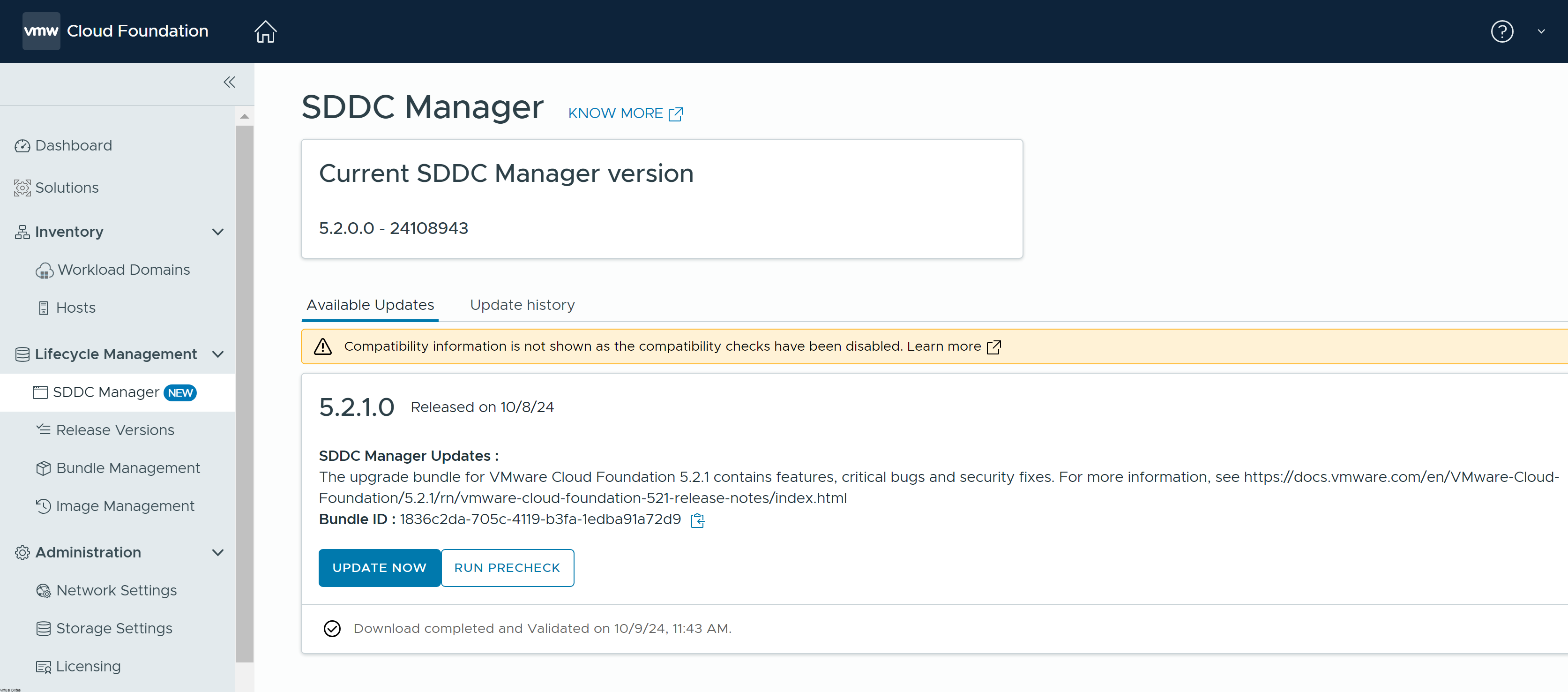 VMware Cloud Foundation 5.2.1 – Upgrade Process & Troubleshooting Tips ...