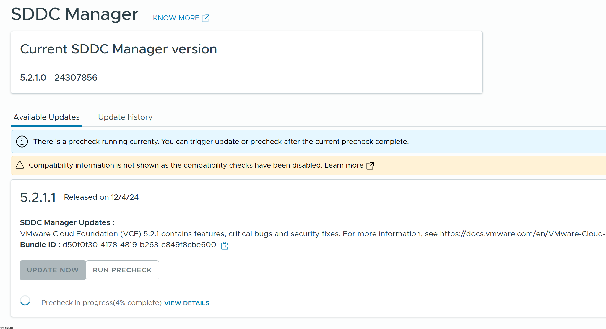 VMware Cloud Foundation 5.2.1.1 – Virtual Bytes